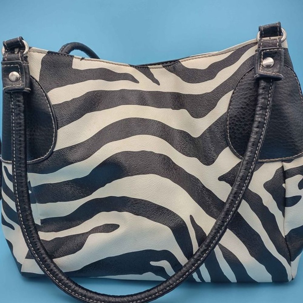 Mondo Zebra Print Handbag - Huge Inside!
